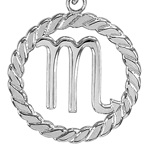 14k White Gold Scorpio