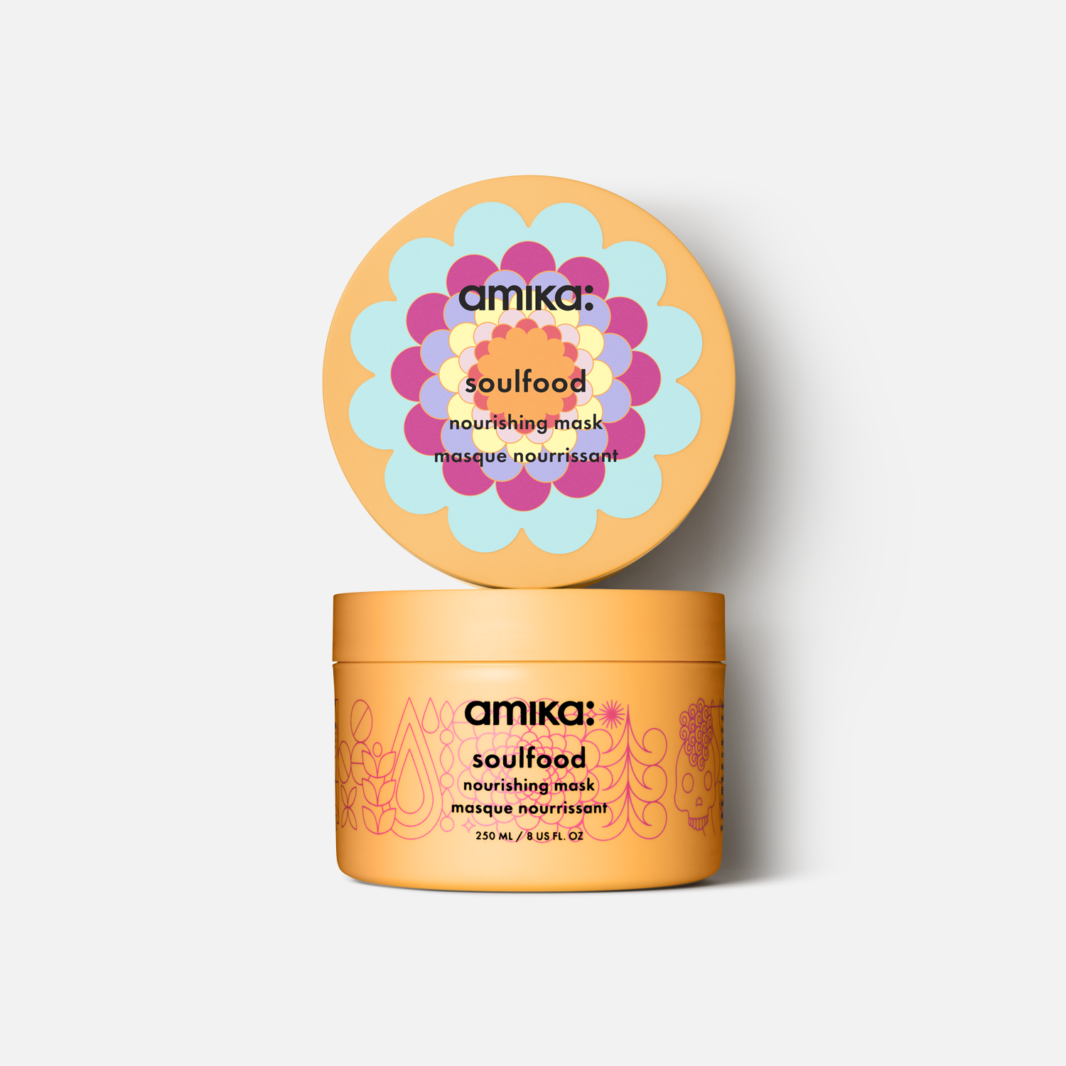 Amika Soulfood Nourishing Hair Mask - Deep Conditioning Treatment for Dry, Damaged Hair - Perfect for Salon-Quality Results at Home