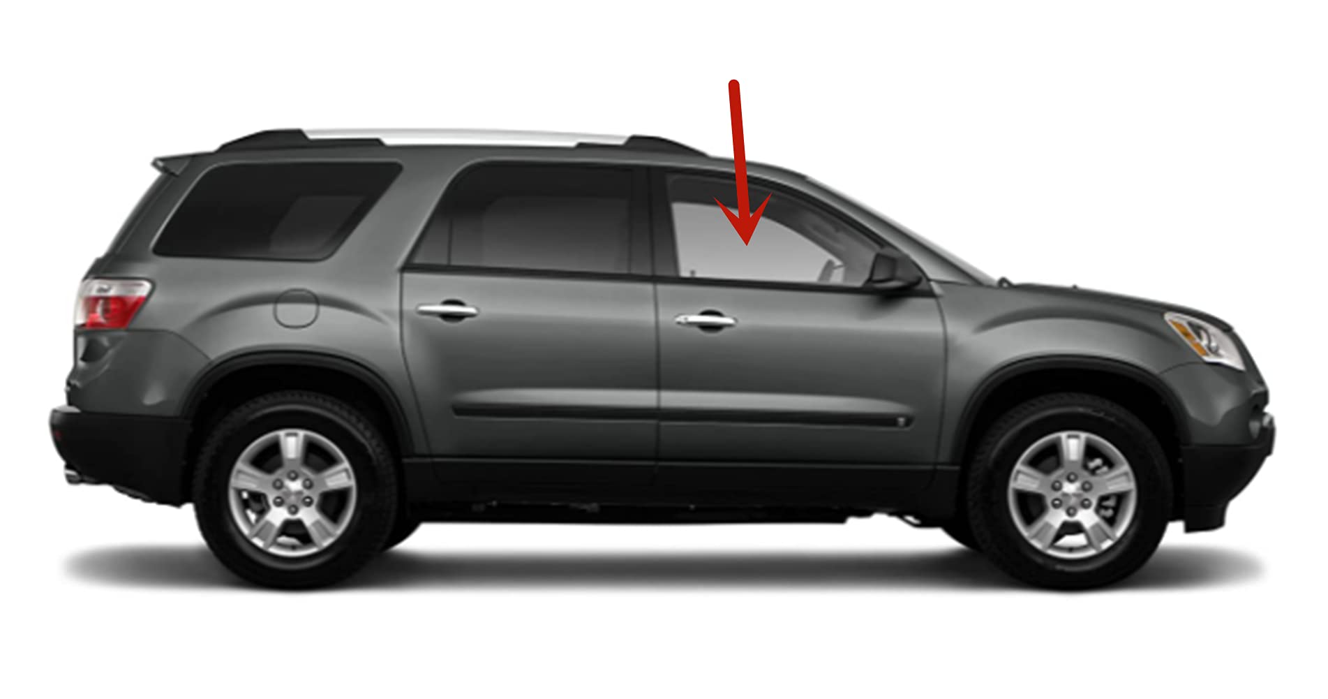 Chevrolet Traverse 2009-2017 Passenger Side Front Door Window Glass Replacement - Perfect for DIY Auto Repair & Window Replacement