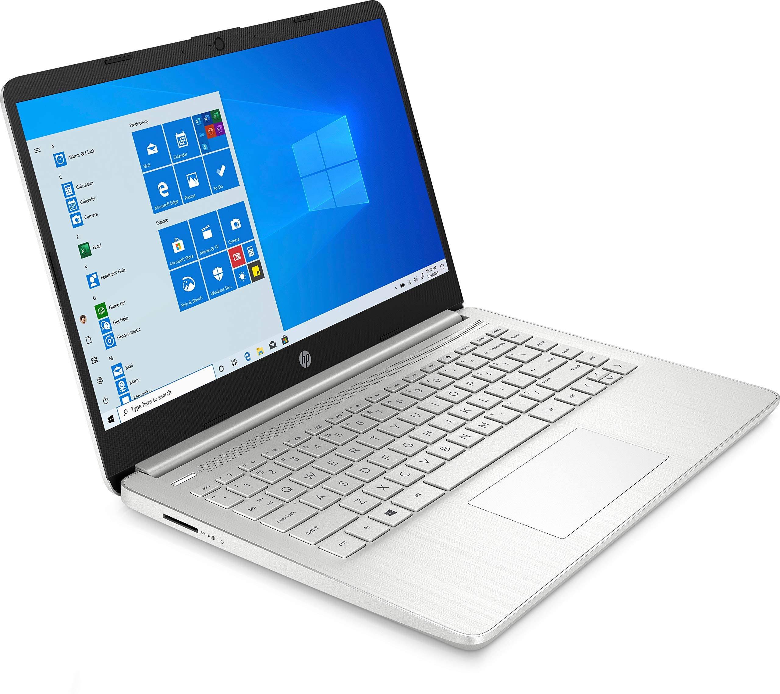 HP 14s-dq2510sa 14-inch HD Laptop - Intel Core i3 Dual-Core Processor, 4GB RAM, 256GB SSD, Windows 10 (Renewed) | Perfect for Home Office, Online Learning & Remote Work