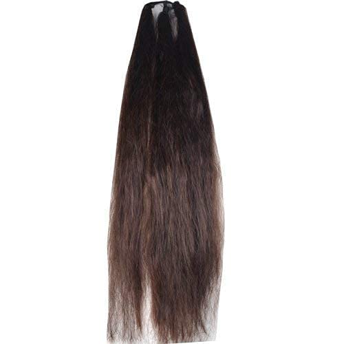 Premium Synthetic Nylon Hair Extensions - Brown Hair Parandi/Choti Set of 2 for Women & Girls | Natural-Looking Hair Accessory for Weddings, Parties & Daily Styling