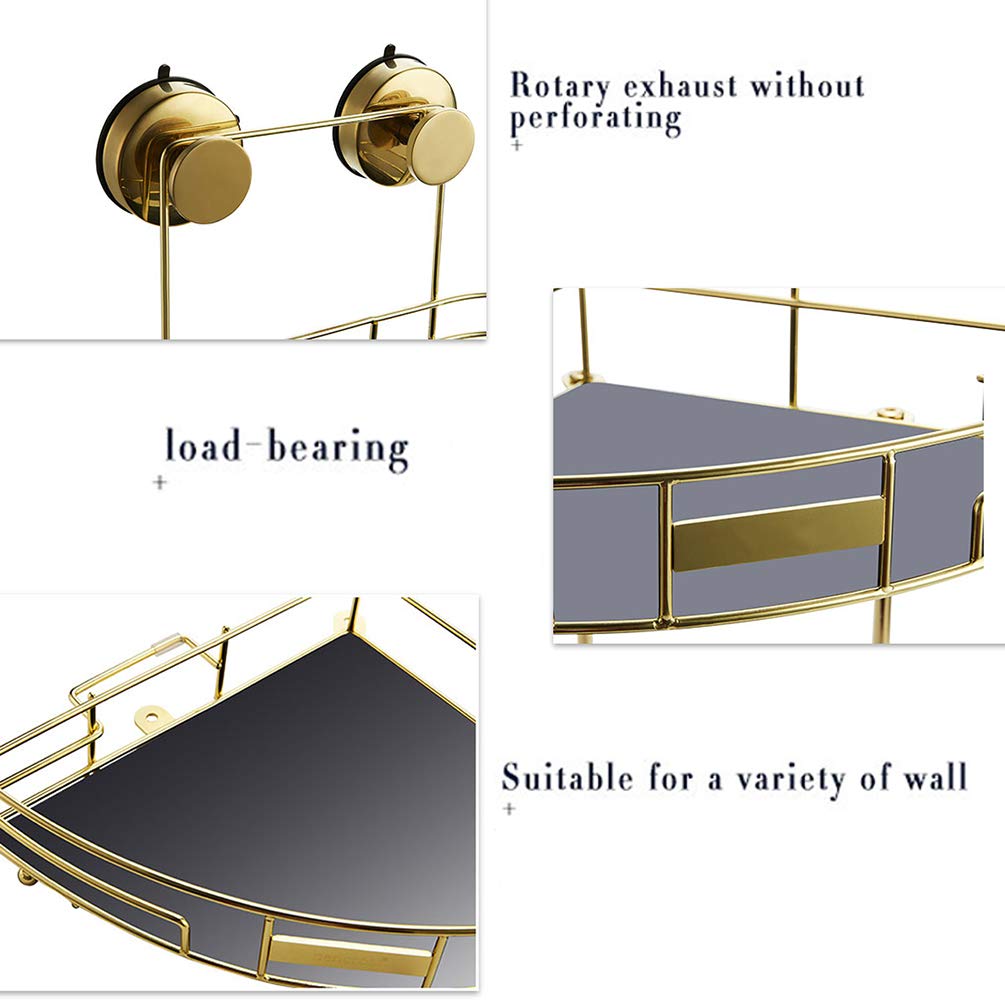 Self-Adhesive Corner Shelves for Bathroom & Kitchen - No Drill Wall Mount Storage Rack, Stainless Steel Shower Organizer - Perfect for Small Spaces, Removable & Rustproof