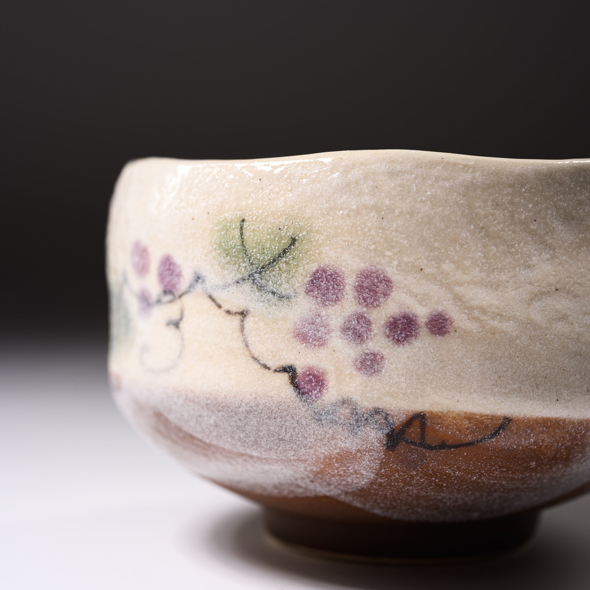 Premium Mini Matcha Bowl Set - Handcrafted Summer Vine Design - Authentic Japanese Ceramic Tea Cup for Matcha Green Tea Ceremony, Home Decor & Zen Meditation - Perfect Gift for Tea Lovers