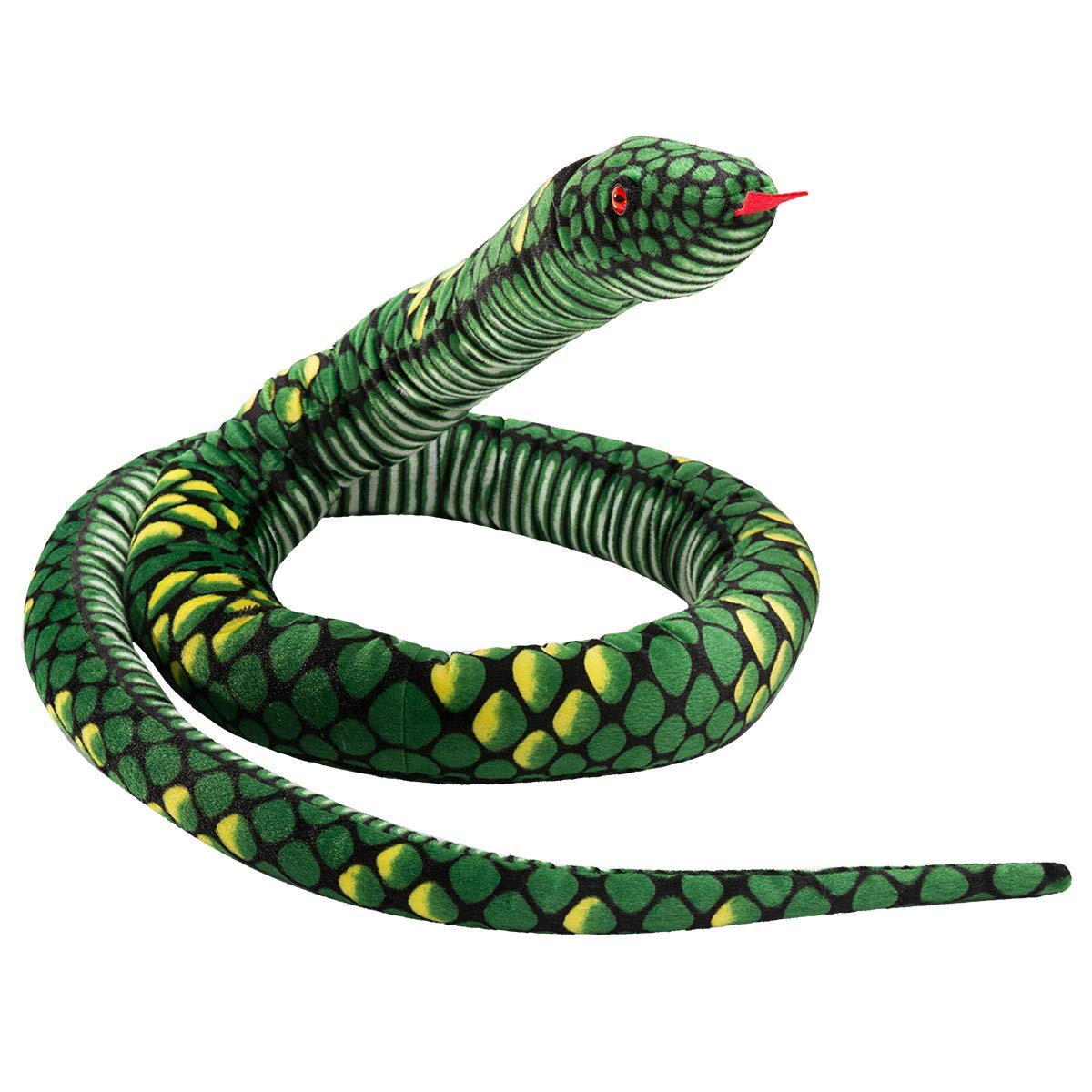 MUOVE 110 Inch Realistic Snake Stuffed Animal - Large Plush Snake Toy for Kids, Boys & Girls | Perfect for Cuddling, Birthday Gifts, Room Decor & Pretend Play