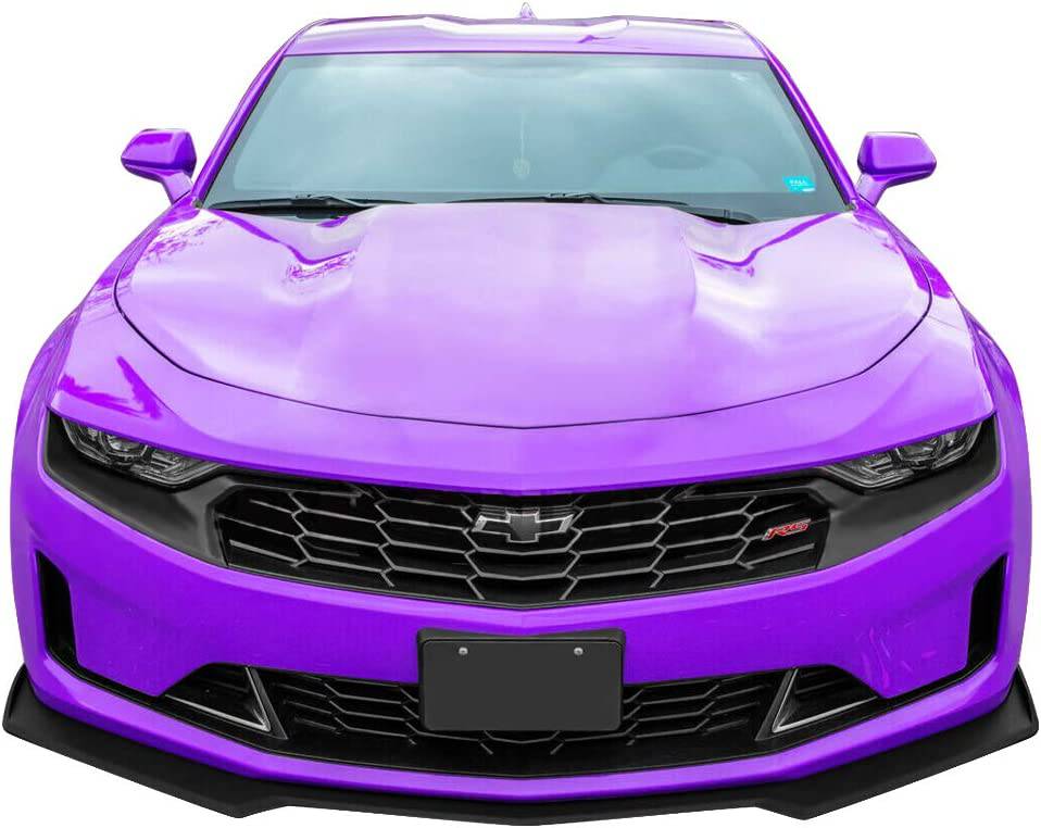 2016-2023 Chevrolet Camaro Front Bumper Lip - ABS Glossy Black 3-Piece Set for LT/LS/RS/SS/1LE Models | Aggressive Styling Upgrade for Street & Track Performance