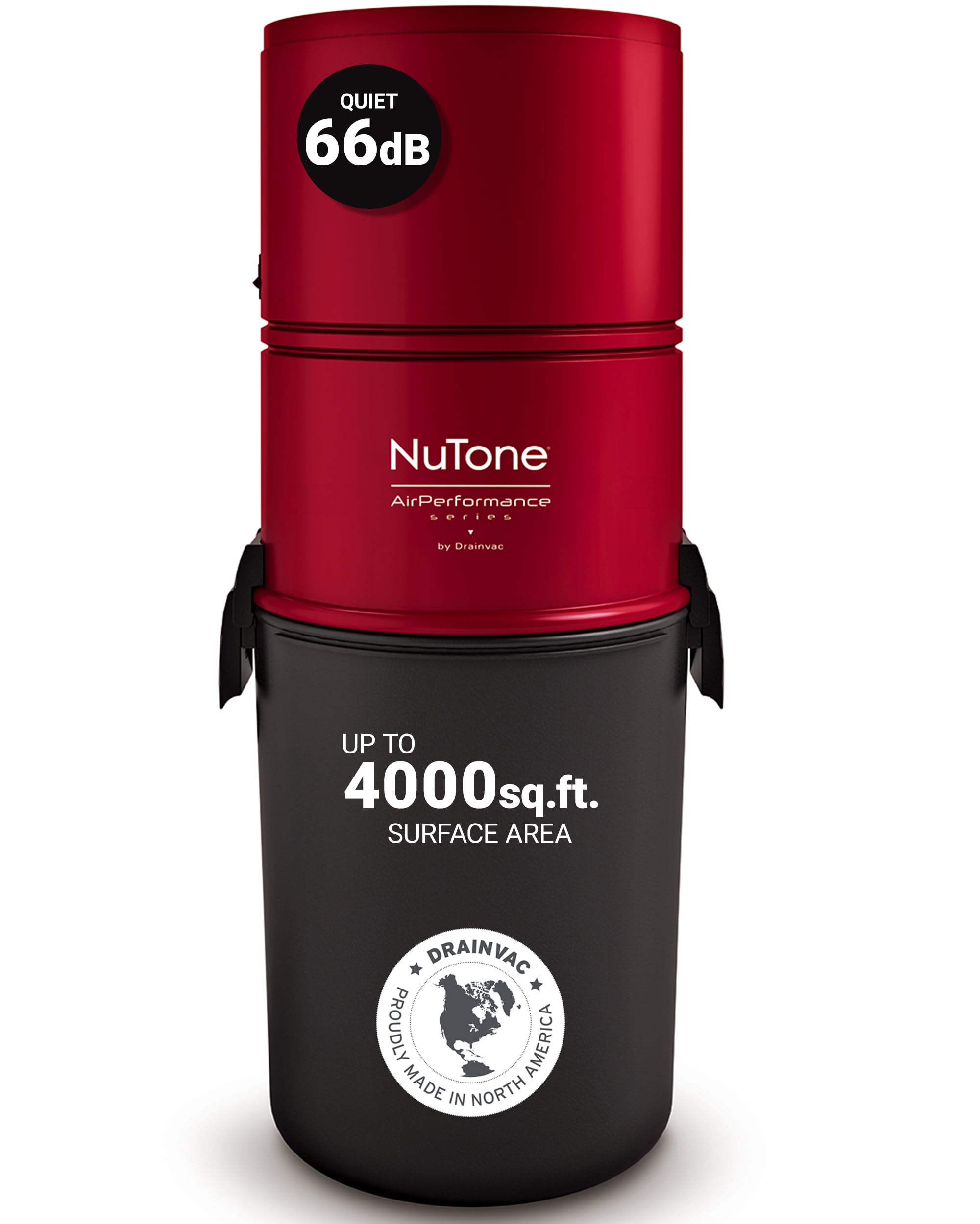 Broan-NuTone 550 Air Watts Residential Central Vacuum System - Powerful Suction, Anti-Vibration Technology | Ideal for Whole House Cleaning, Pet Hair Removal & Allergy Relief