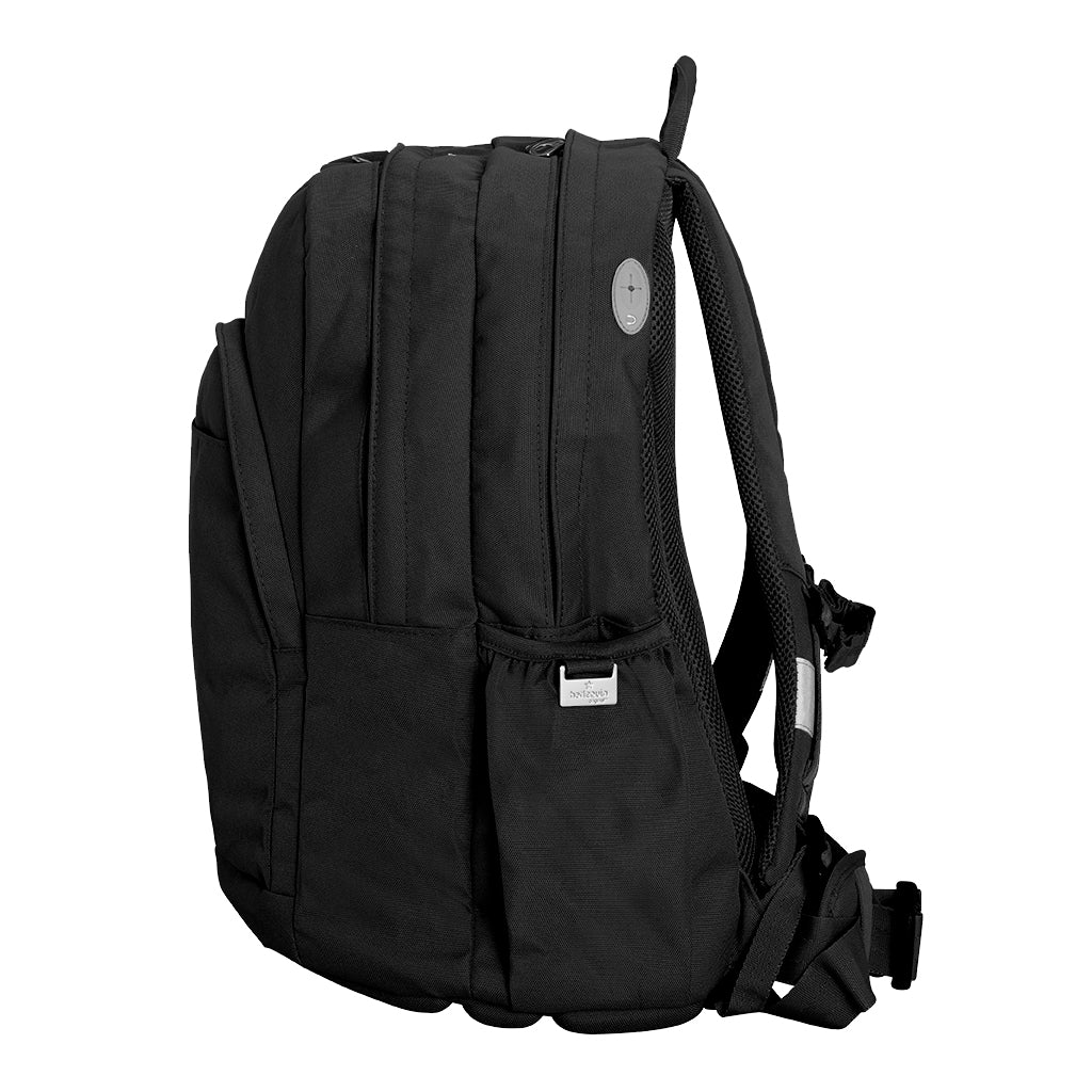 Berkeley Vale Campus Osteo Tuff Pack SENIOR 37L Backpack - Durable Black School Bag for College Students - Perfect for Campus Life, Hiking & Travel