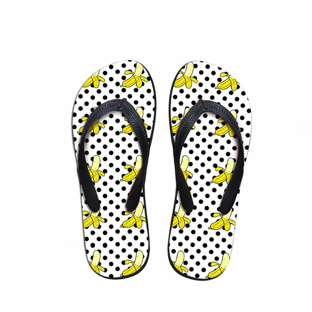 Coloranimal Home House Slippers - Cute Banana Pattern Garden Clogs for Women & Men | Summer Beach Slippers for Indoor, Outdoor, Poolside & Vacation Use
