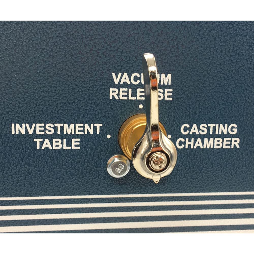 2L 3 CFM Jewelry Lost Wax Casting Vacuum Investing Machine - Professional Gold & Silver Casting Equipment for Jewelry Making, Dental Labs & DIY Crafting