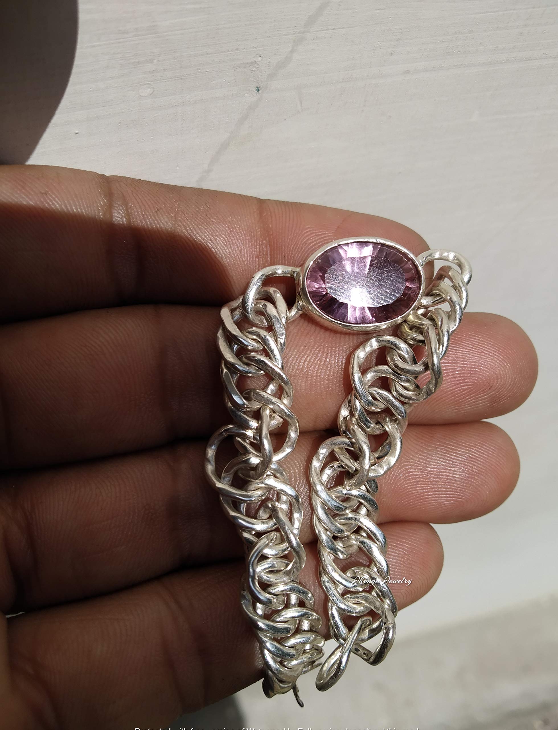 Color Changing Alexandrite Tennis Bracelet - 925 Sterling Silver Handmade Bolo Bracelet | Trendy Statement Jewelry for Women | Perfect Gift for Mom, Wife & Friends | Wedding, Anniversary & Special Occasion Jewelry