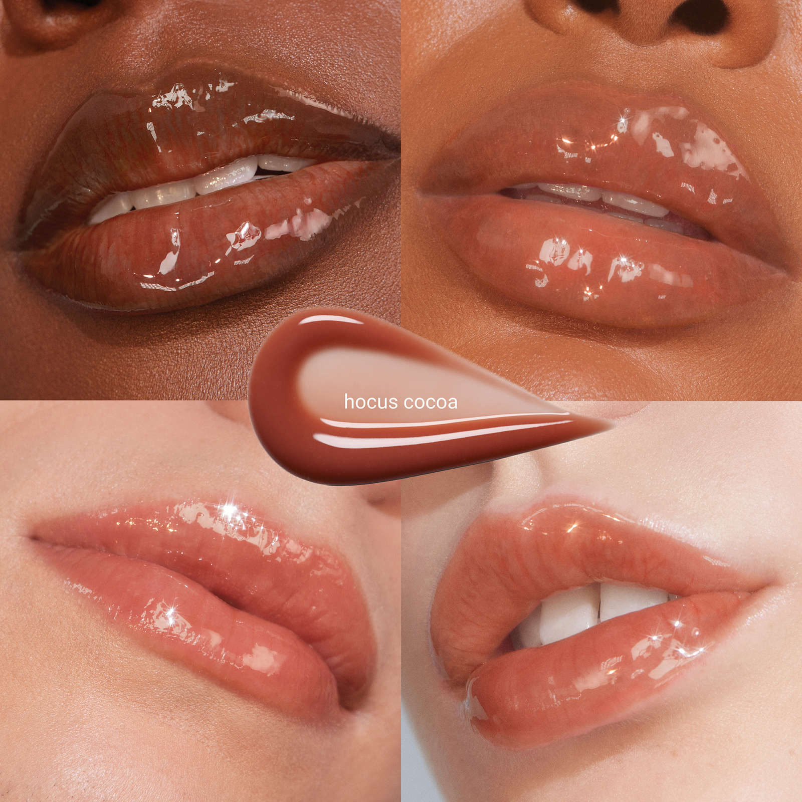 R.E.M. Beauty Essential Drip Glossy Balm in Hocus Cocoa - Hydrating Lip Gloss for Moisture & Shine | Perfect for Daily Wear & Night Out Makeup