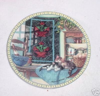 Cozy Country Corners Collector Plate - Vintage Style Decorative Plate for Farmhouse & Cottage Decor - Perfect for Kitchen Display, Wall Decor, and Gift Giving