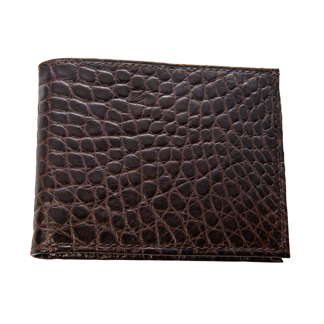 George Campsen Genuine Alligator Leather Bifold Wallet for Men - Premium Slim RFID Blocking Credit Card Holder (Perfect for Business, Travel & Everyday Use)