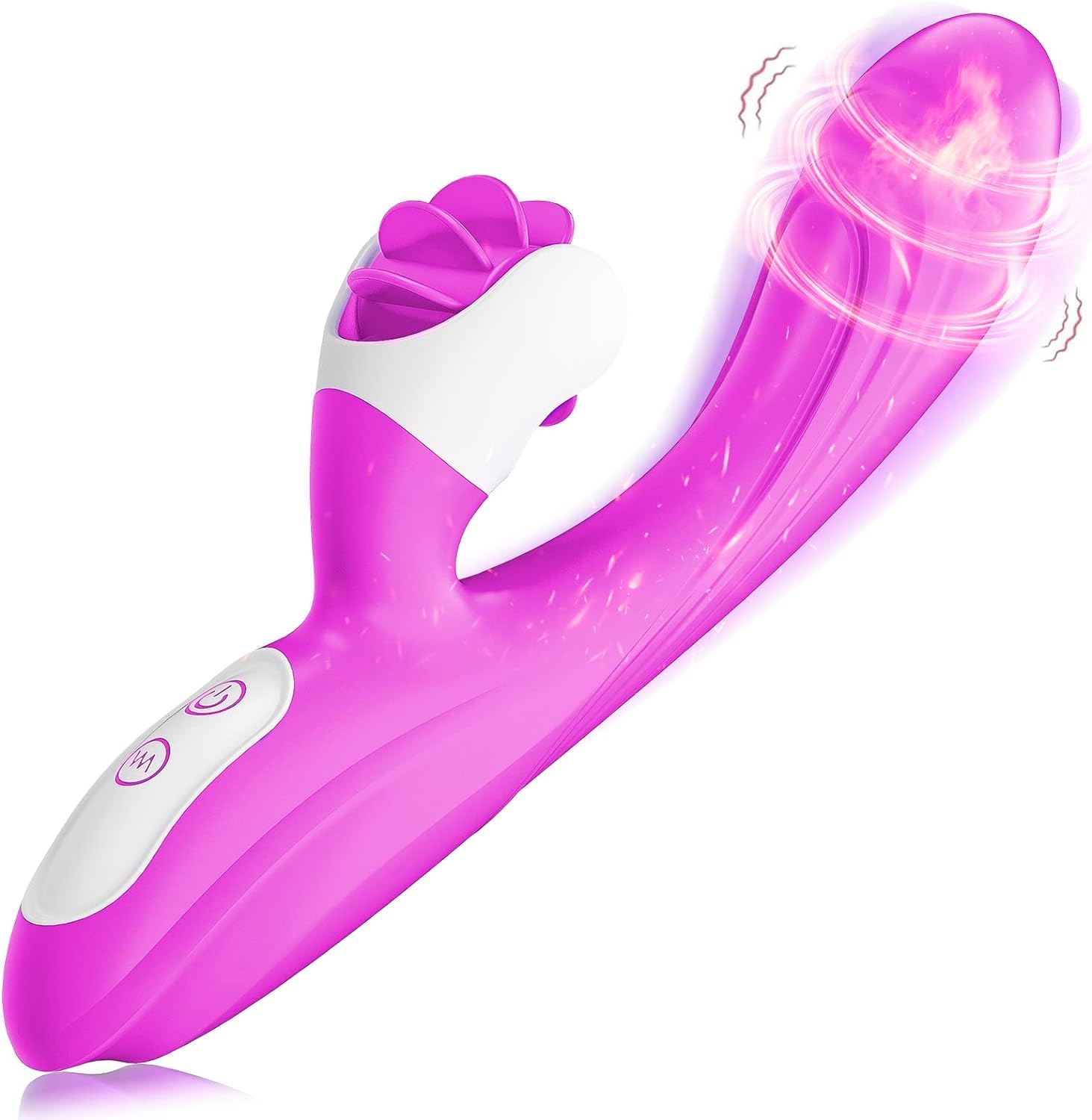 2-in-1 Rabbit Vibrator for Women - 9 Rotation & 9 Vibration Modes, G-Spot & Clitoral Stimulator, Body-Safe Silicone, Waterproof Adult Toy for Solo Play & Couples (Medium Size) - Perfect for Romantic Nights & Self-Care Moments