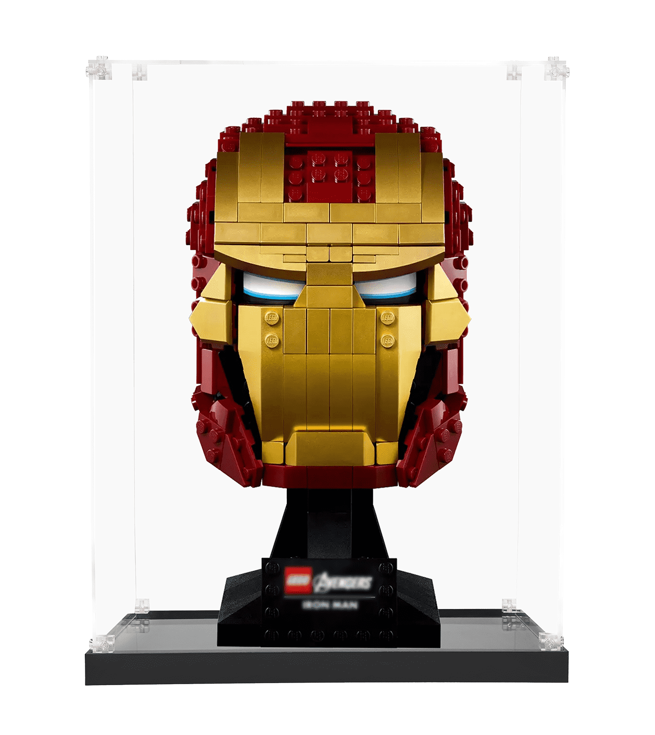LEGO Marvel Iron Man Bust 76165 Display Case - Clear Acrylic Showcase for Collectible LEGO Sets - Perfect for Home Decor, Office Display & Gift Giving