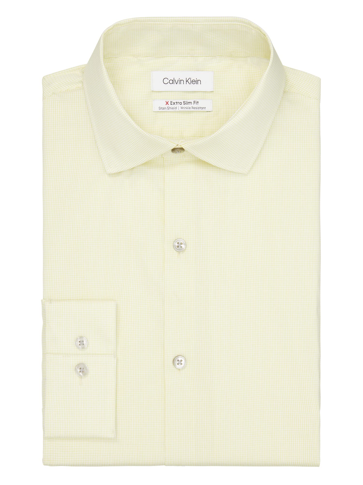 Calvin Klein Men's Dress Shirt | Extreme Slim Fit Stain Shield Non-Iron Formal Shirt | Perfect for Office, Business Meetings & Special Occasions
