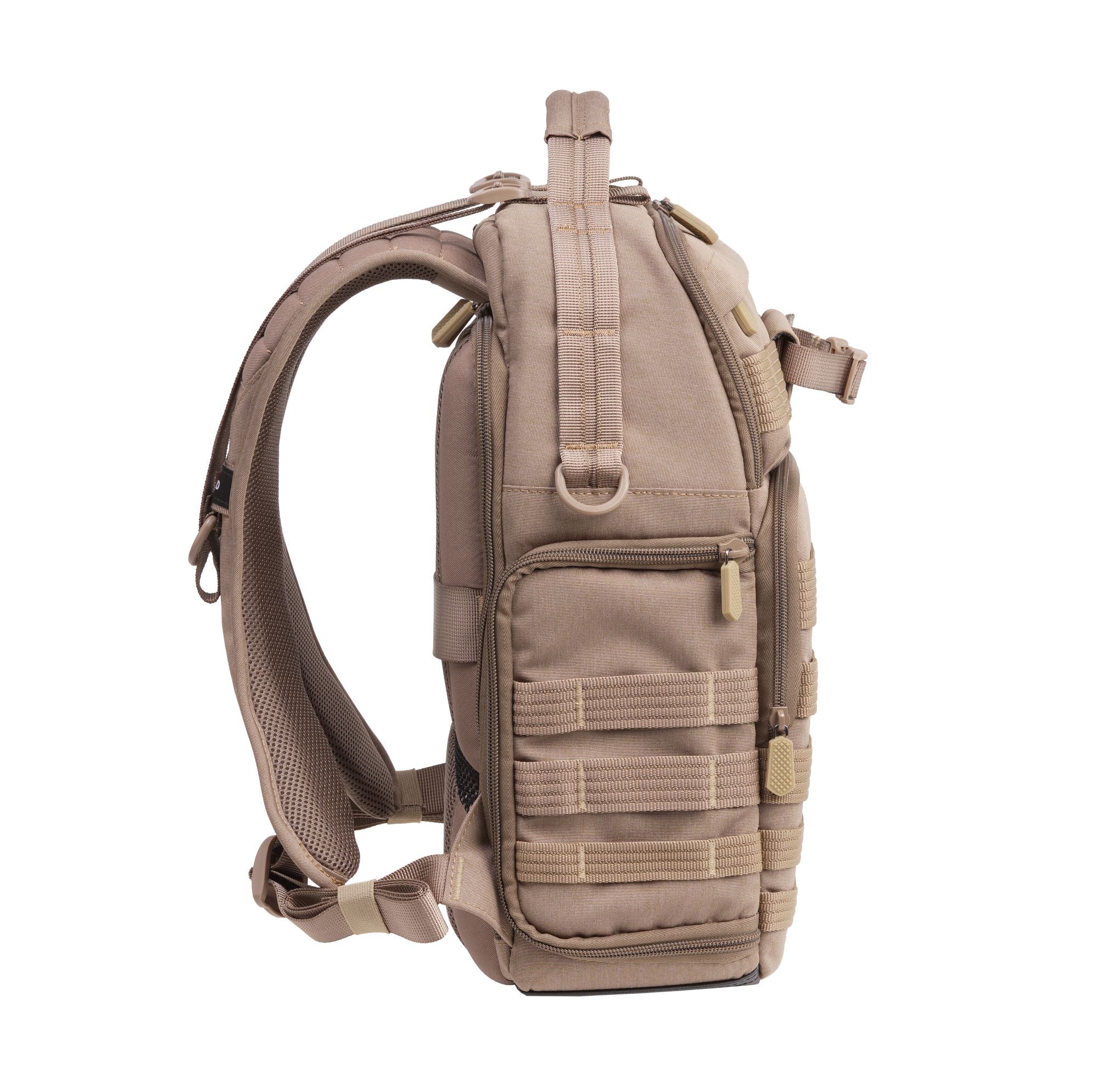 VEO RANGE T 37M BG Backpack for Travel & Hiking - Lightweight Water-Resistant Laptop Backpack with USB Charging Port, Beige - Perfect for Commuting, School & Outdoor Adventures