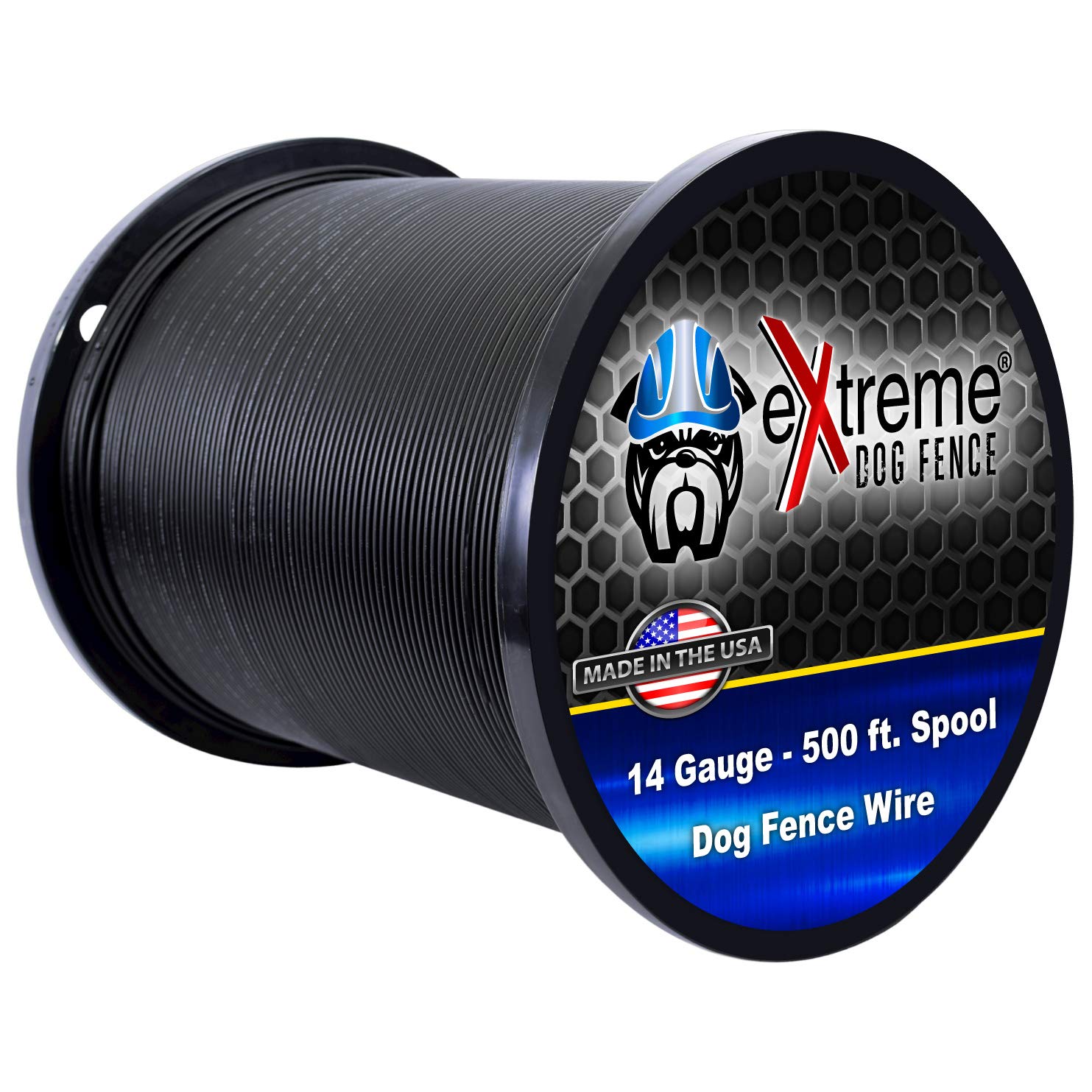 14 Gauge 500 Ft Heavy Duty Electric Dog Fence Wire - Underground Pet Containment System Boundary Cable - Works with All In-Ground Dog Fences | Perfect for Backyard, Farm & Large Property Pet Safety