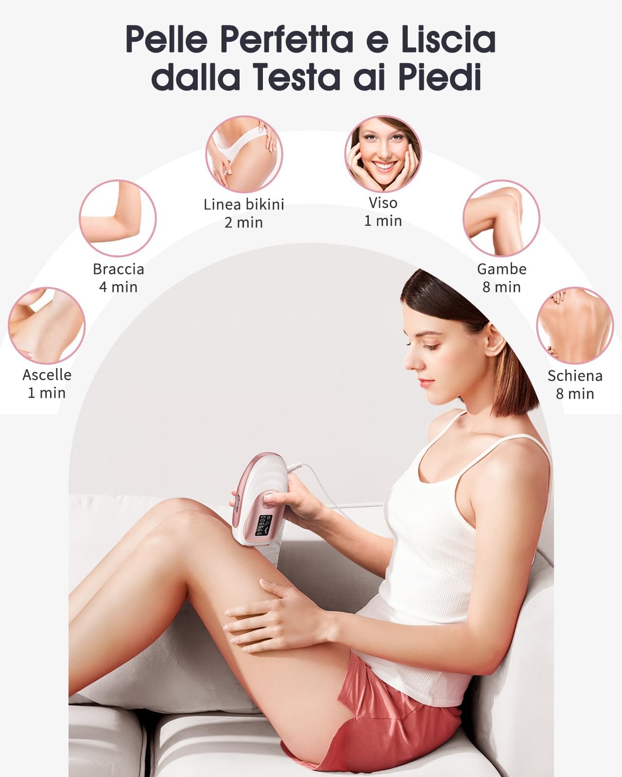 ZKMAGIC IPL Hair Removal Device with Ice Cooling Function - 999,900 Flashes, 5 Adjustable Energy Levels, Painless Laser Epilator for Women & Men - Face, Armpits, Legs, Bikini Line & Full Body Hair Removal - Perfect for Home Use & Salon Treatments