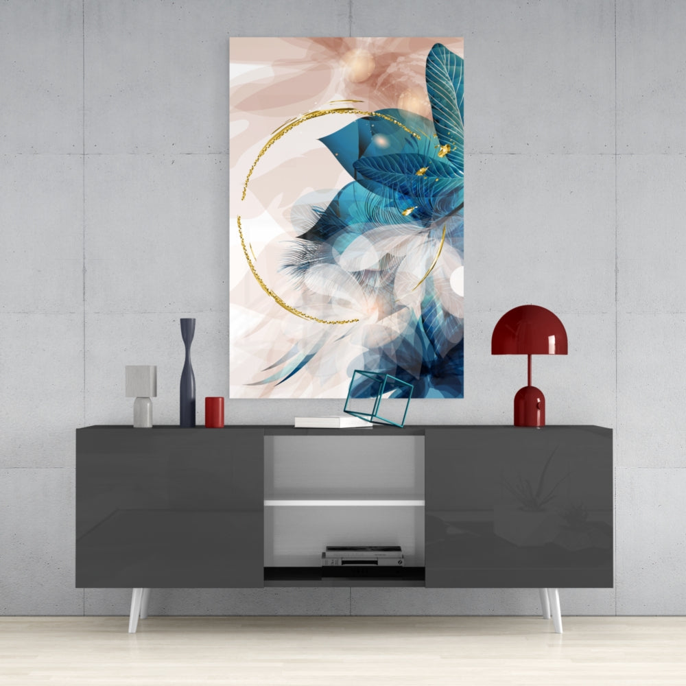Abstract Leaves Wall Art - Modern Botanical Prints for Home & Office Decor - Perfect for Living Room, Bedroom, or Workspace