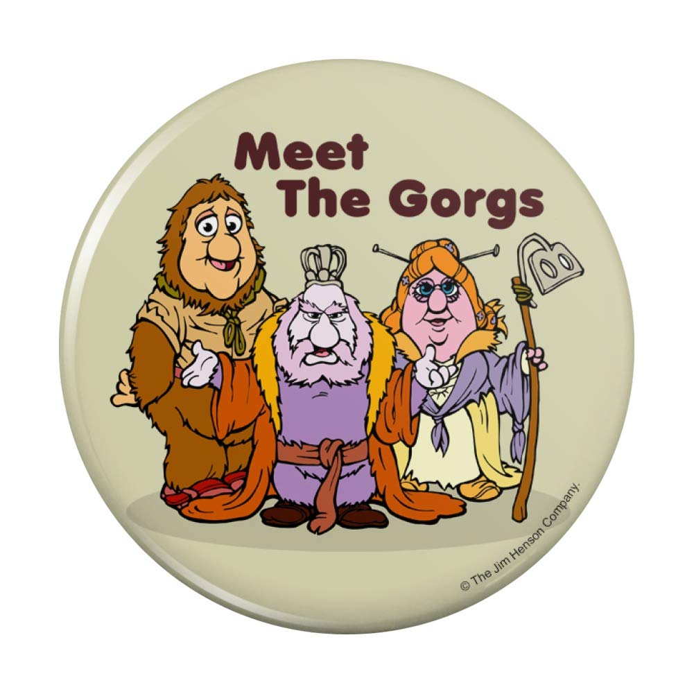 Meet the Gorgs Fraggle Rock Kitchen Refrigerator Locker Button Magnet - Fun Collectible for Fans, Perfect for Fridge Decor & Memorabilia Display