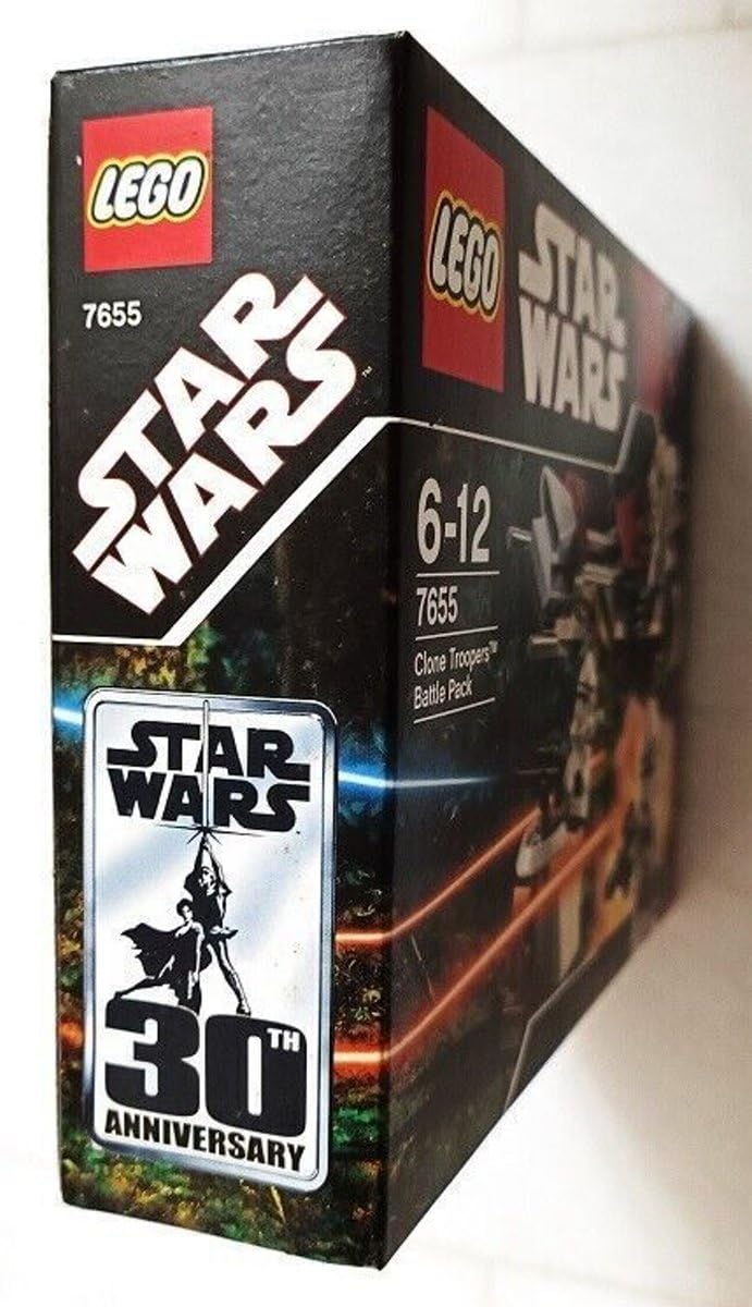 LEGO Star Wars Clone Trooper Battle Pack 7655 - Buildable Action Figure Set for Kids & Collectors | Perfect for Role Play, Display & Star Wars Themed Parties