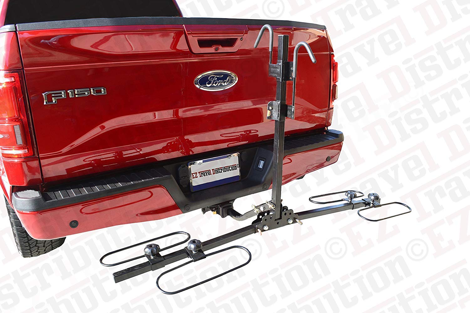 2 Bike Hitch Rack - Heavy Duty Platform Bicycle Carrier for Cars & SUVs - Perfect for Road Trips, Camping & Outdoor Adventures