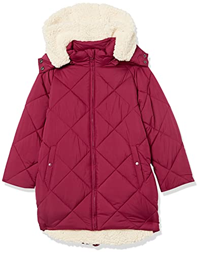 Ecru Raspberry Red Shearling