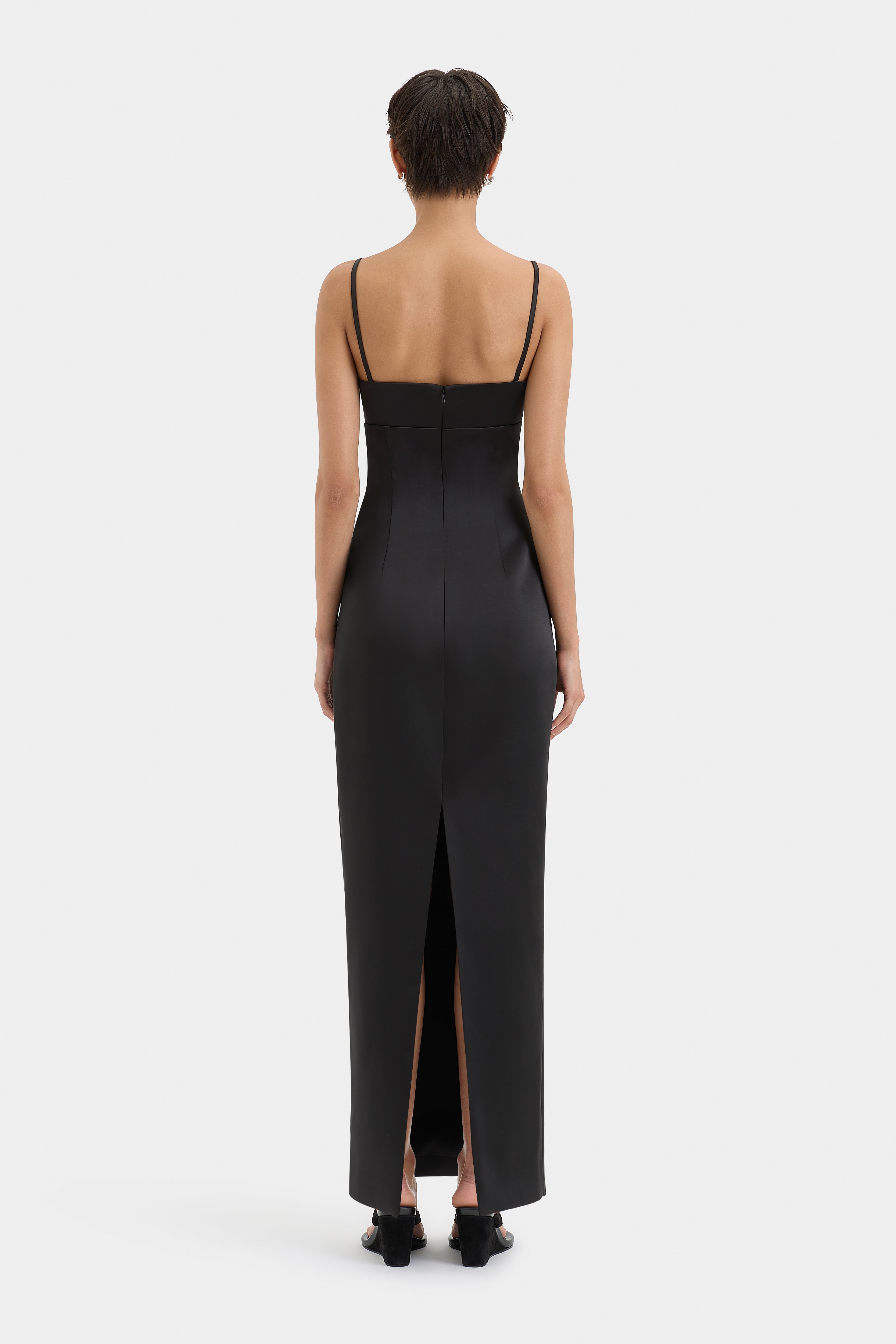 Elegant Poppy Column Gown - Flowy A-Line Formal Dress for Weddings, Prom & Evening Events | Plus Size Options Available