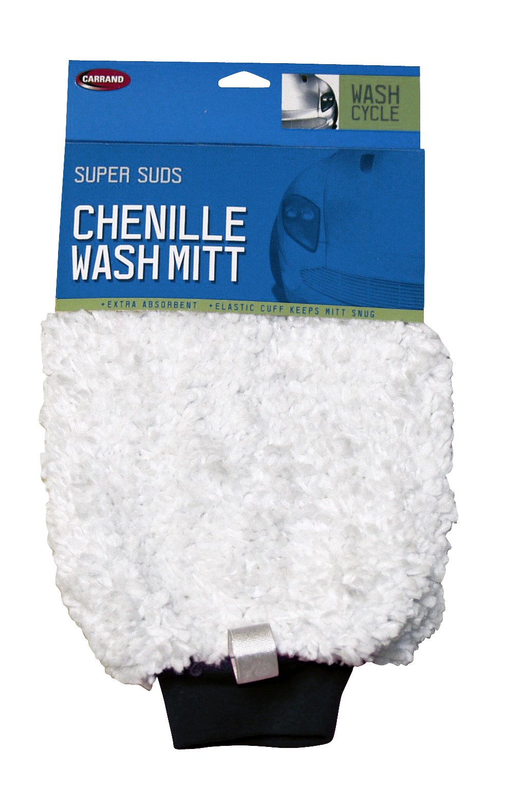 2-Sided Chenille Wash Mitt for Cars & Dishes - Soft & Durable