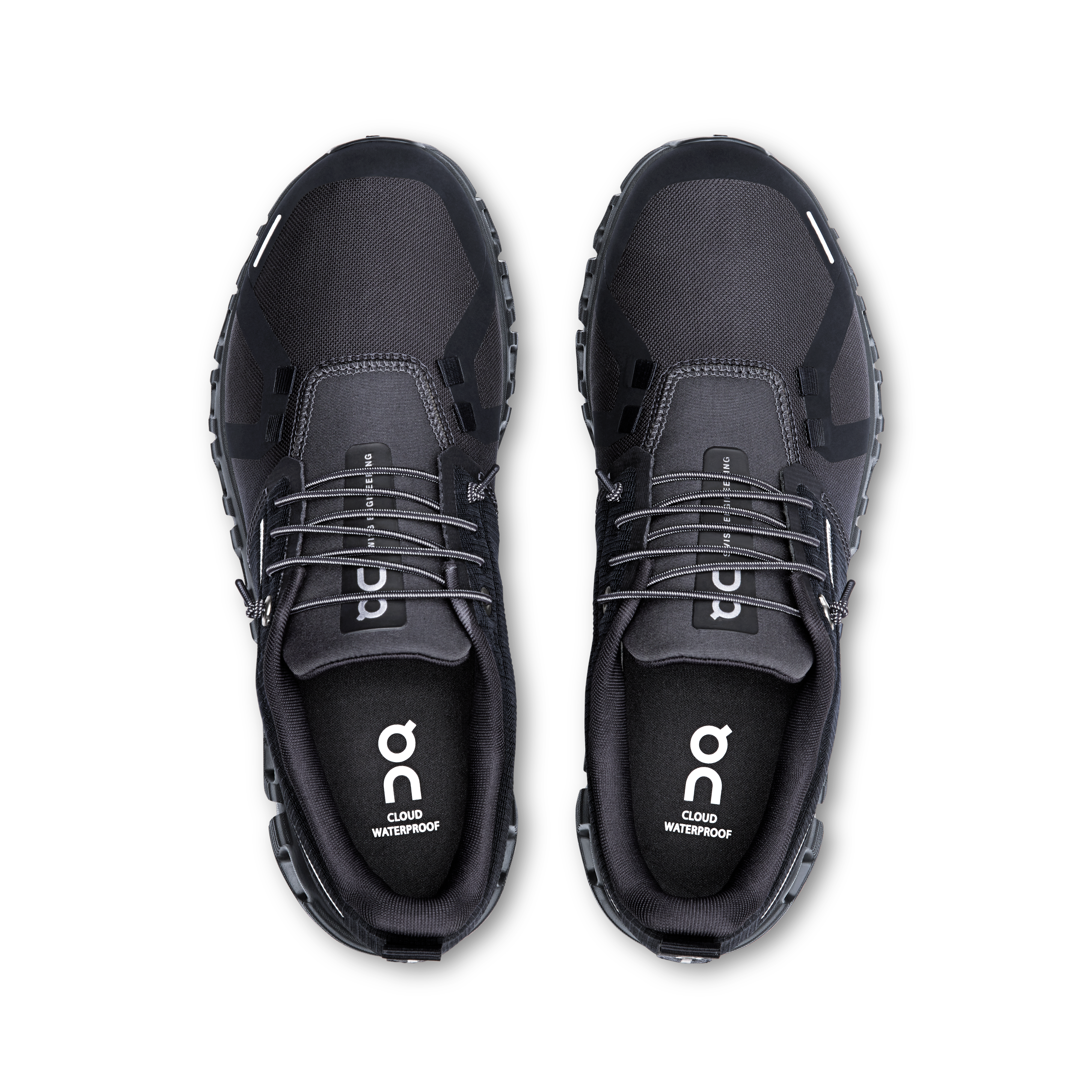 On Running Women's Cloud 6 WP Waterproof Running Shoes - Black / Black | Lightweight Trail Running & Hiking Shoes for Women | Perfect for Outdoor Jogging, Gym Workouts & Daily Wear