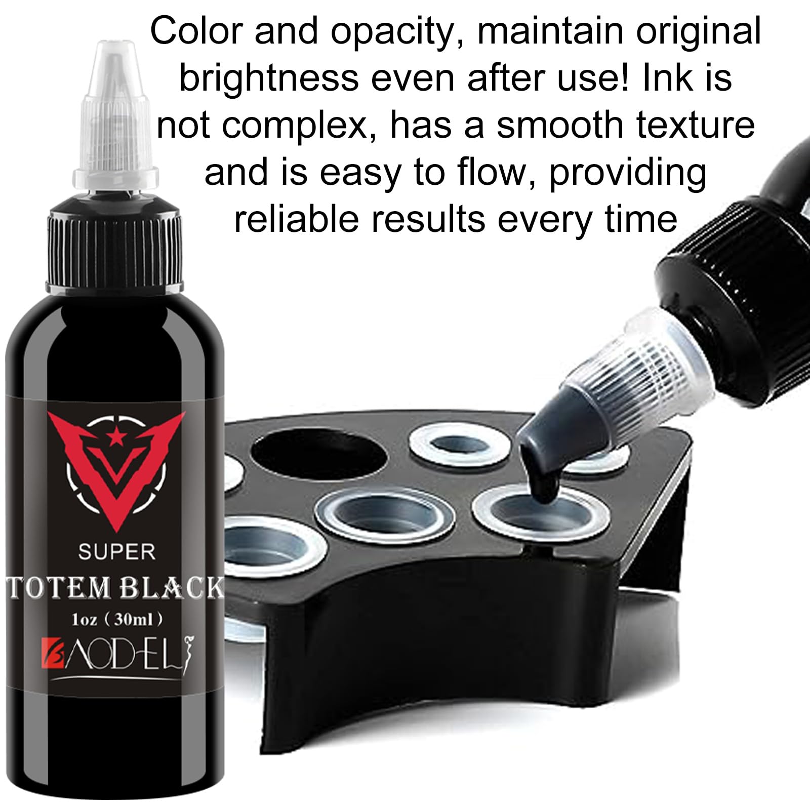 1oz Professional Tattoo Ink Set - Black & Red Tattoo Ink Kit (30ml/Bottle) for Tattoo Artists & Body Art - Perfect for Permanent Makeup, Sleeve Tattoos & Artistic Designs - High Quality Pigment Ink for Smooth Application & Vibrant Colors