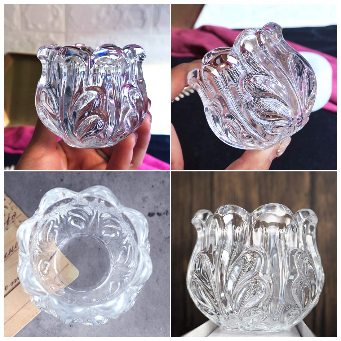 Premium Silicone Resin Molds for Epoxy Casting - Crystal Cup, Jewelry Box, Flower Pot, Pen Holder DIY Craft Molds (Ideal for Candle Making, Soap Crafting & Jewelry Display) - Perfect for Home Decor, Wedding Favors & Gift Making