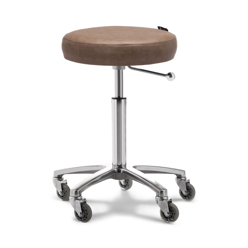 Lanvain Soft Canada Salon Stool Chair - Adjustable Height Professional Hair Stylist Stool for Salon, Barber Shop, Clinic & Massage Therapist - Ergonomic Rolling Stool for Hairdressers, Doctors & Beauty Professionals | Perfect for Salon Workstations, Home Barber Setup & Spa Treatments