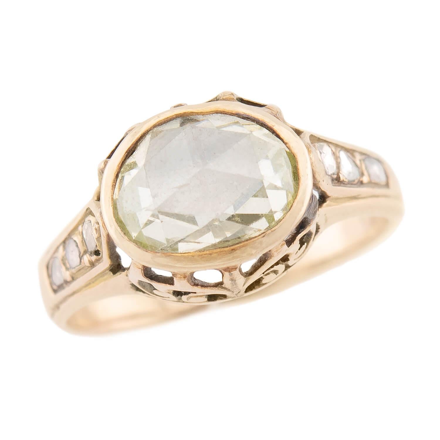 Victorian Style 14k Gold Diamond Engagement Ring 1.10ct - Perfect for Proposals, Anniversaries & Bridal Jewelry Gifts