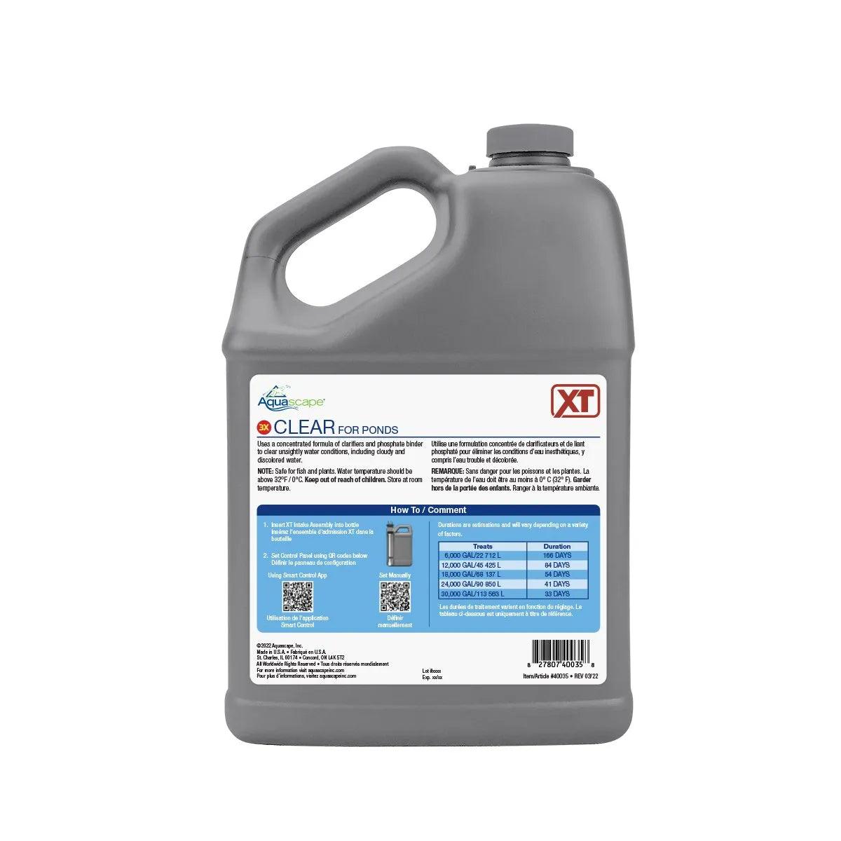 Clear for Ponds XT - Premium Pond Water Clarifier | Eliminates Algae & Cloudy Water | Safe for Fish & Plants | Perfect for Garden Ponds, Koi Ponds & Water Features