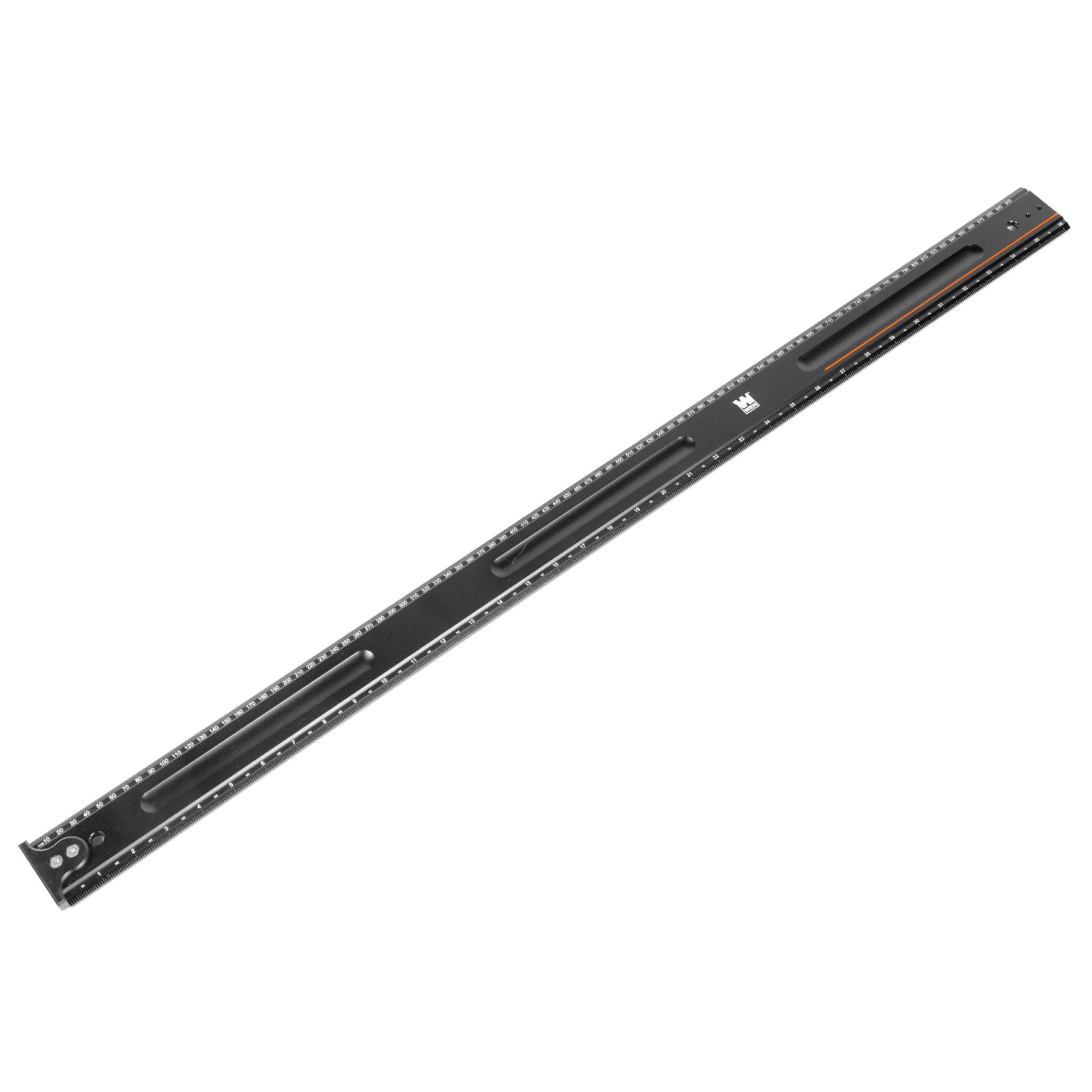 36 Inch Measuring Ruler with Hook Stop - WEN ME836R - Perfect for Woodworking, Sewing & DIY Projects