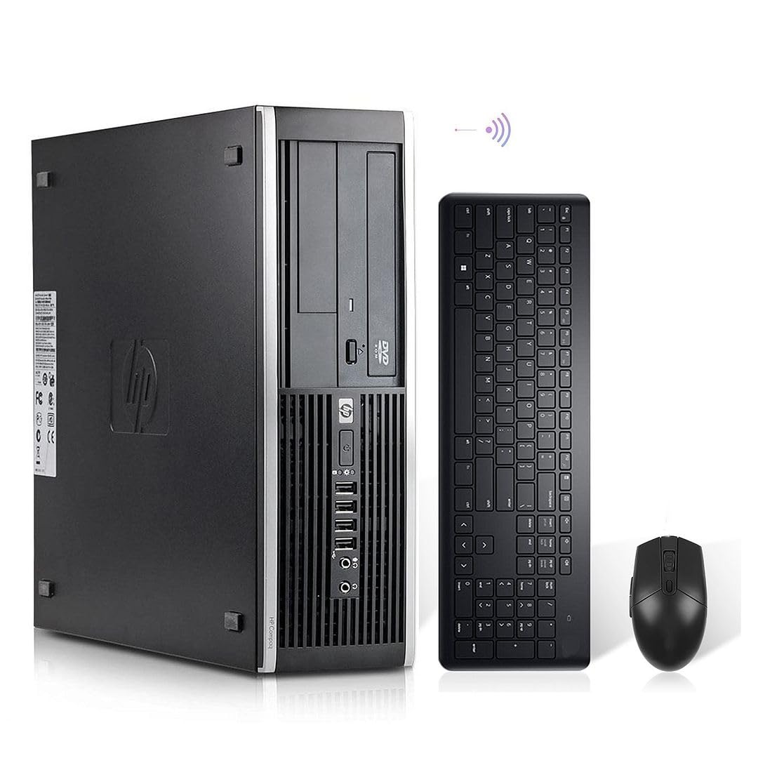 Renewed HP Elite 8300 SFF Desktop Computer - Intel Core i7, 32GB RAM, 1TB SSD + 2TB HDD, Windows 10 Pro | WiFi, Bluetooth, DVD-RW, DP/HDMI/VGA Ports | Includes Wireless Keyboard, Mouse & Mouse Pad - Perfect for Home Office, Business Workstations & Gaming