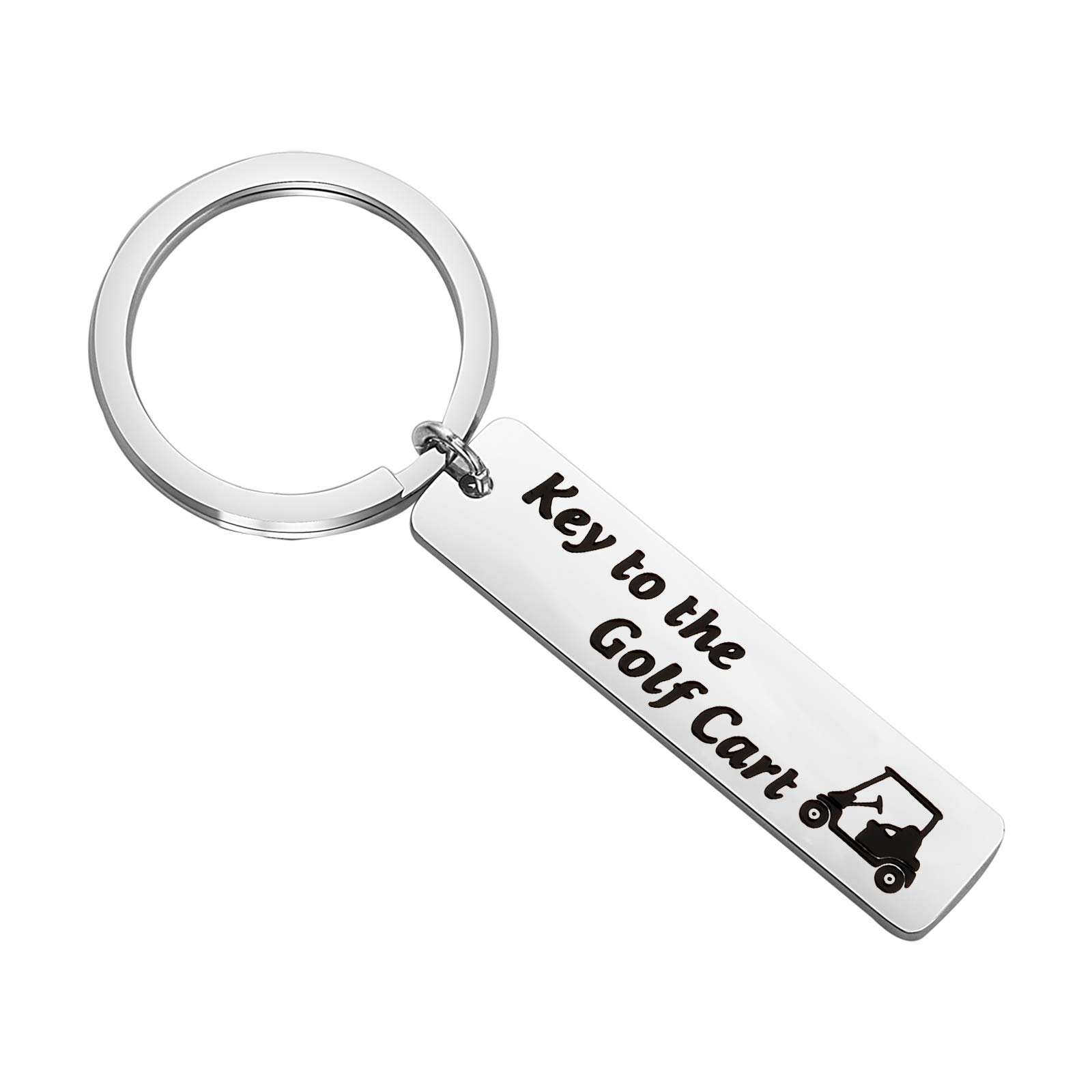 Premium Golf Cart Keychain - Personalized Golfer Gift with Key Holder - Perfect for Golf Enthusiasts & Tournament Prizes - Ideal for Golf Bags, Keys & Clubhouse Decor