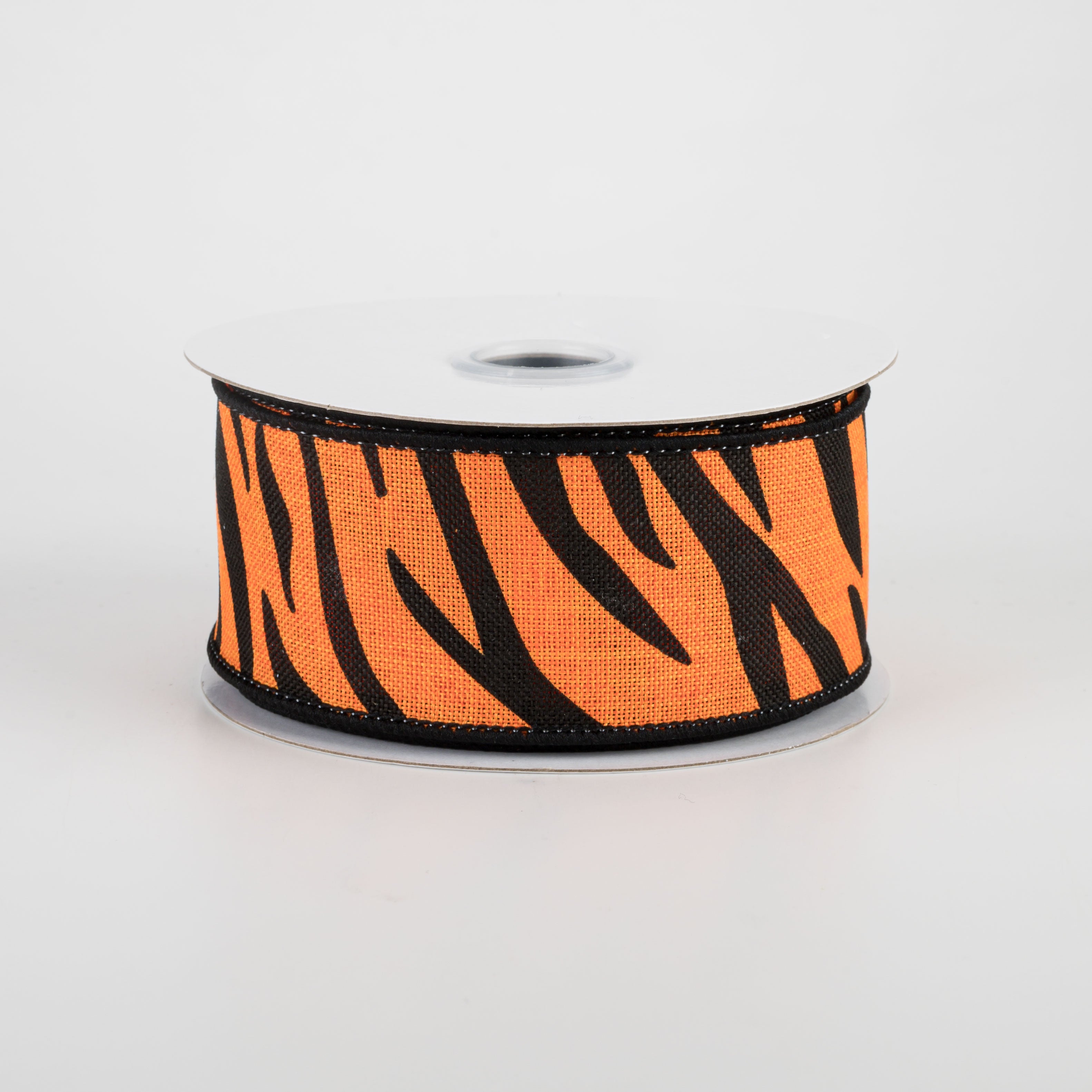 1.5 Inch Animal Stripes Ribbon - Orange & Black (10 Yards) for Gift Wrapping, DIY Crafts, Party Decorations, and Hair Accessories