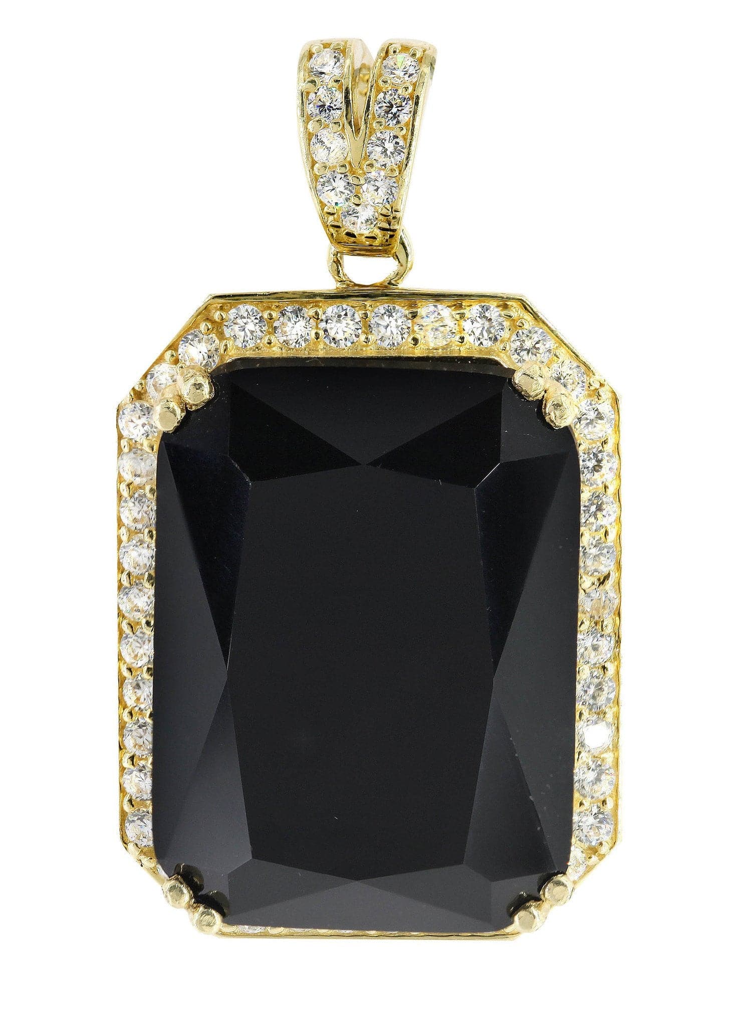 10K Gold Black Spinel Pendant Necklace - 11.4 Grams Elegant Jewelry for Women | Perfect for Parties, Weddings & Special Occasions