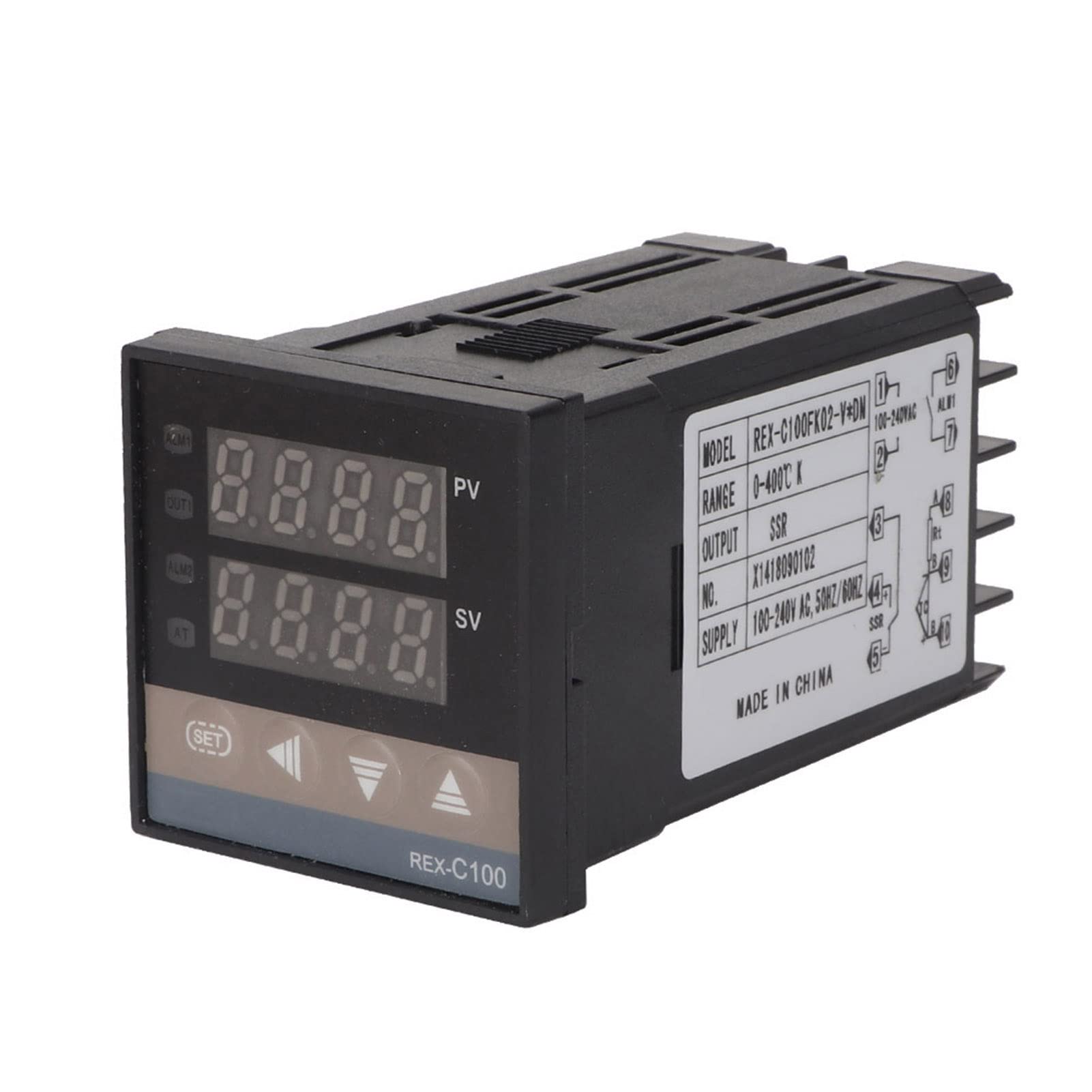 C100FK02 Digital Temperature Controller Kit with LED Display for Electric Power & Chemical Industry - Precise Power & Temperature Control for Industrial Applications