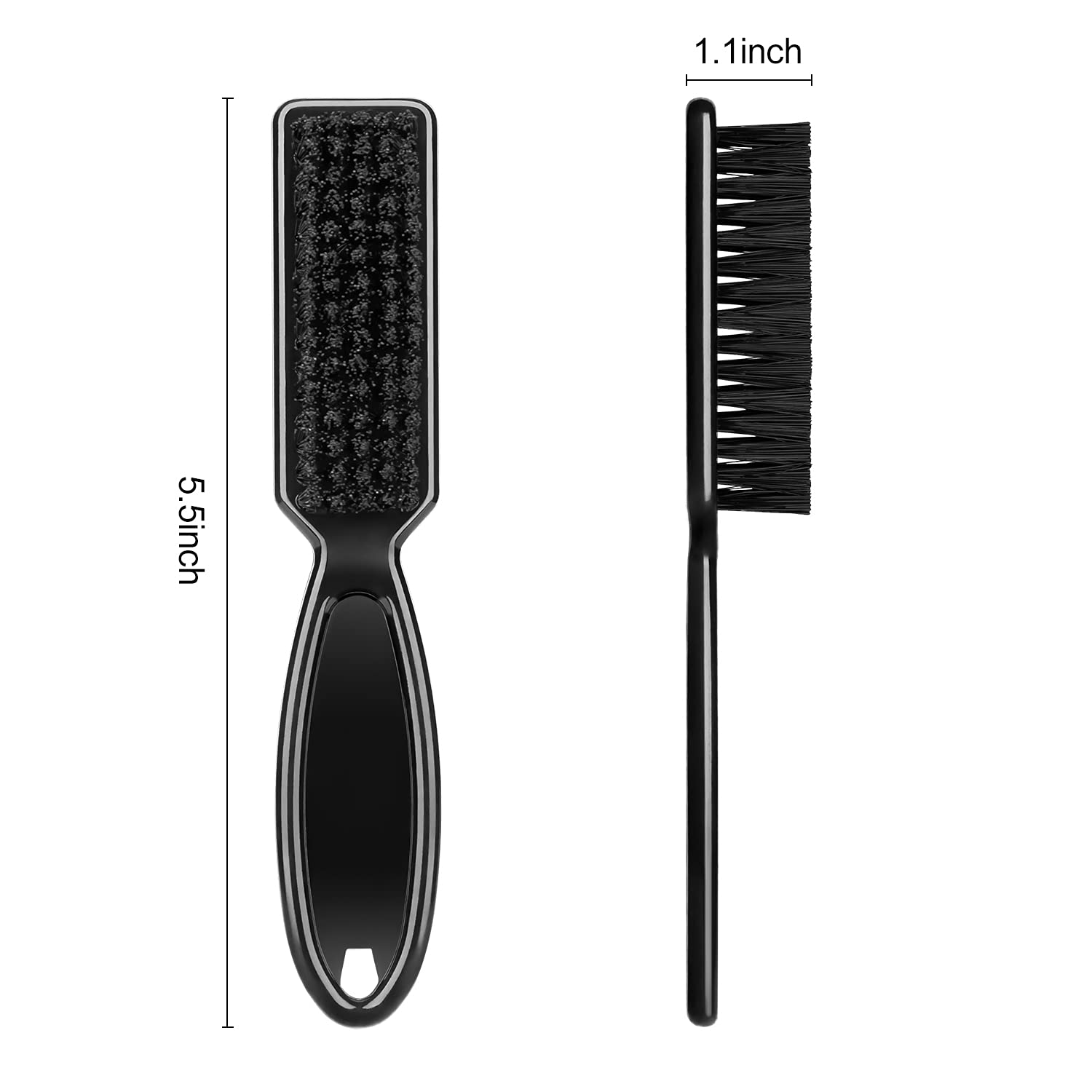 BEATURE 6-Piece Barber Blade Cleaning Brush Set - Professional Clipper & Trimmer Cleaning Brushes for Men's Hair Styling Tools (Black & White) - Perfect for Salon, Home Grooming & Barber Shop Maintenance