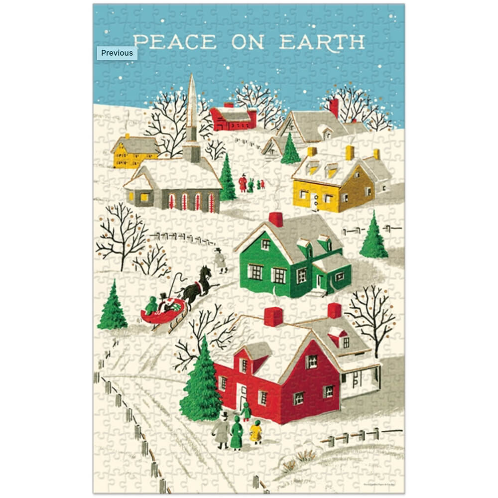 Peace On Earth 500 Piece Jigsaw Puzzle - Family Fun Activity for Holidays & Relaxation