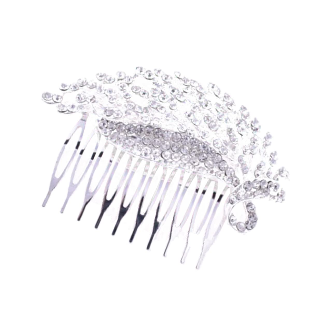 Elegant Crystal Bridal Hair Comb - Silver Flower Hair Accessory for Wedding, Bride & Special Occasions | Perfect for Bridal Bouquet, Updos & Formal Events