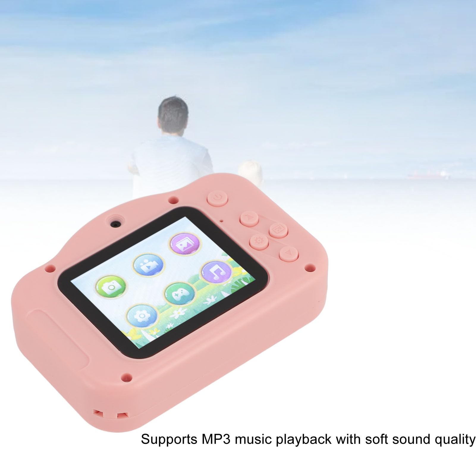 40MP HD 1080P Digital Camera with 8X Zoom - 2 Inch LCD Screen Compact Point and Shoot Camera for Kids & Teens (Pink) - Perfect for Travel, Birthday Gifts & School Projects