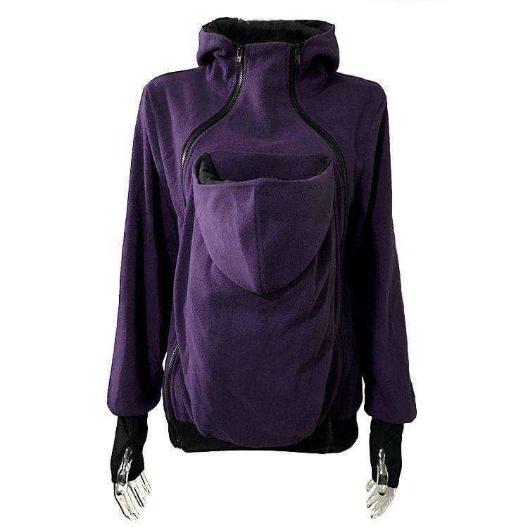 Cozy Cuddle Pouch Hoodie for Women & Men - Soft Fleece-Lined Kangaroo Pocket Sweatshirt - Perfect for Lounging, Travel & Cold Weather