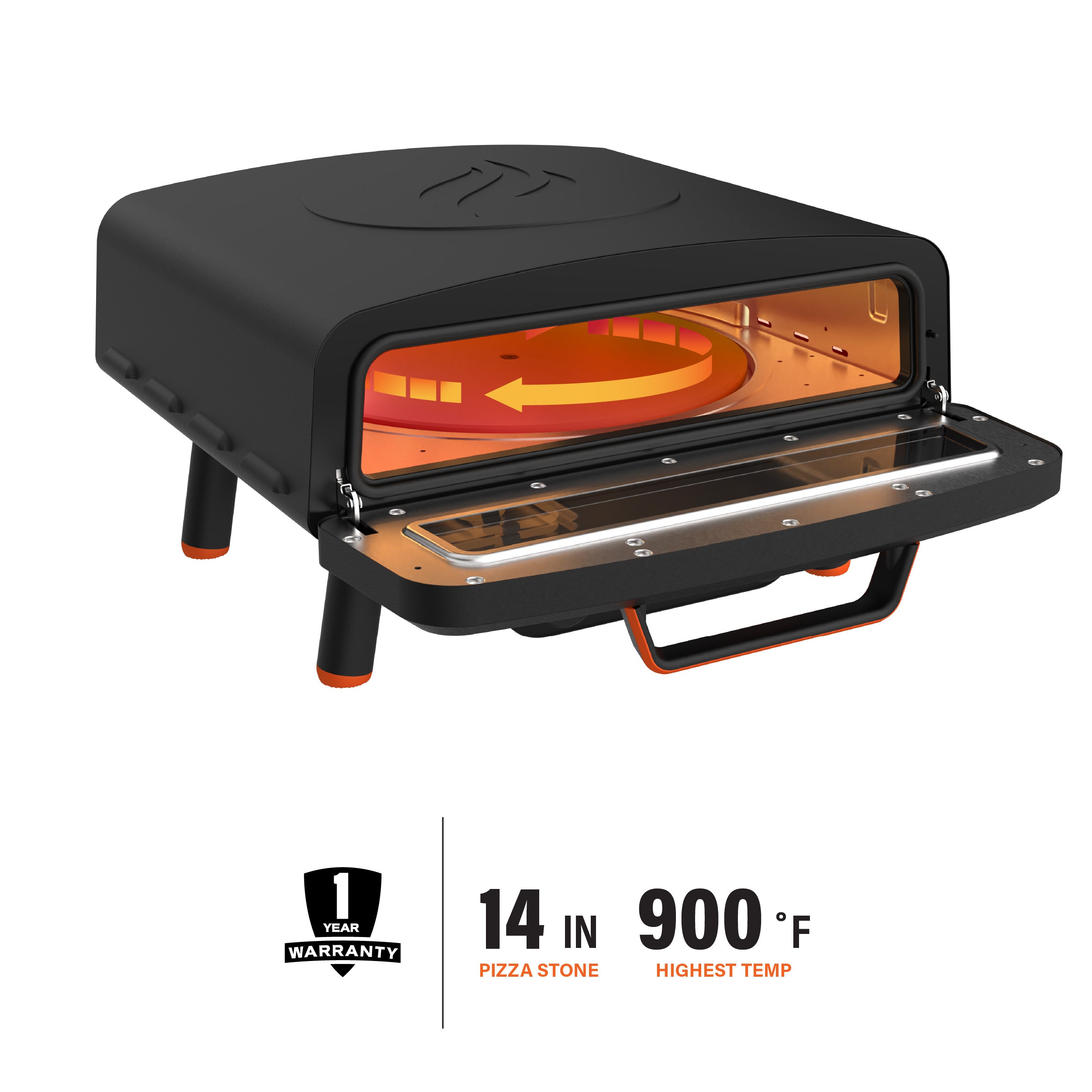 Best Electric Tabletop Pizza Oven for Home Use - Fast Cooking & Even Heating - Perfect for Kitchen, Outdoor Parties & Camping
