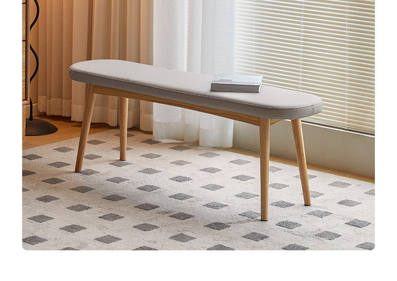 Solid Oak Wood Long Bench for Dining Room, Entryway, or Garden – Durable & Stylish Seating Solution