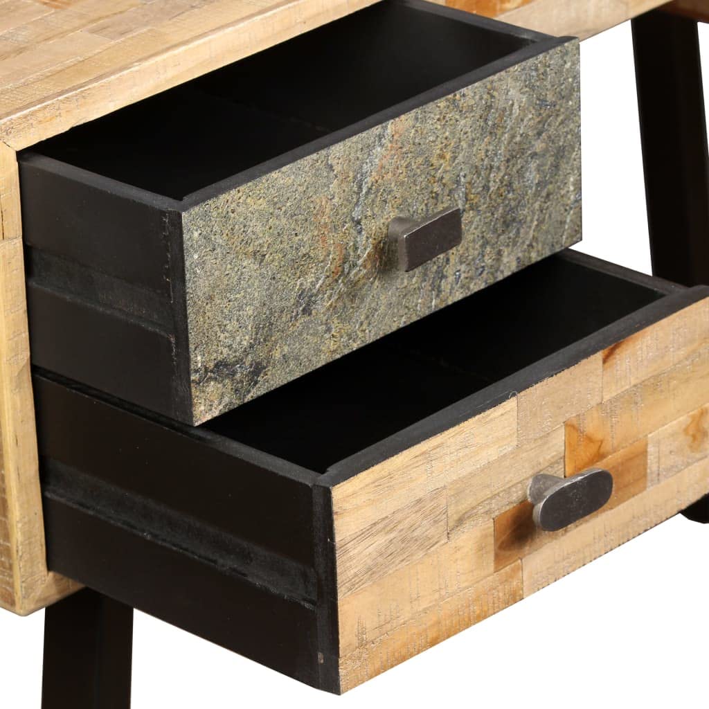 Solid Reclaimed Teak Writing Desk 43.3